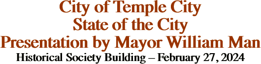 City of Temple City State of