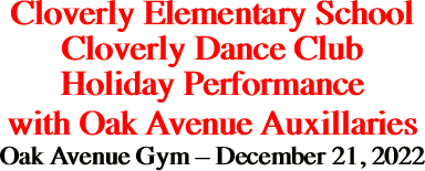 Cloverly Elementary School Cloverly Dance Club