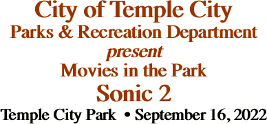 City of Temple City Parks &
