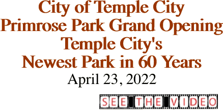 City of Temple City Primrose Park