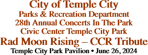 City of Temple City Parks &