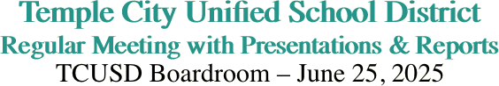 Temple City Unified School District