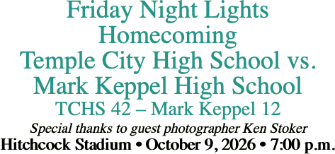 Friday Night Lights Homecoming Temple City High