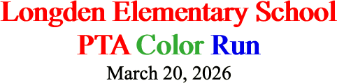 Longden Elementary School PTA Color Run March
