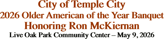 City of Temple City 2026 Older