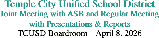 Temple City Unified School District