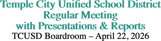 Temple City Unified School District