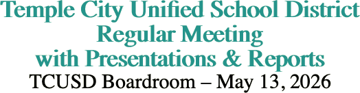 Temple City Unified School District