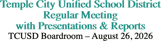 Temple City Unified School District