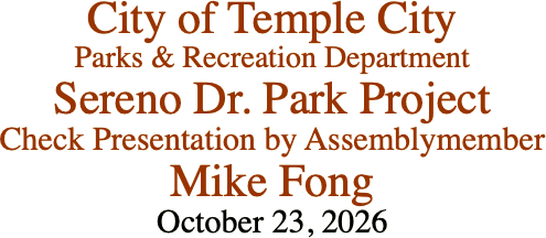City of Temple City Parks &