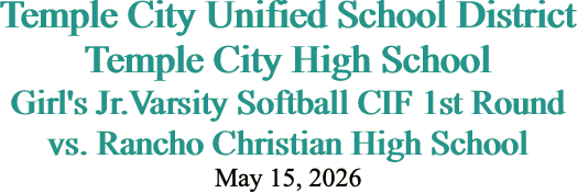 Temple City Unified School District Temple