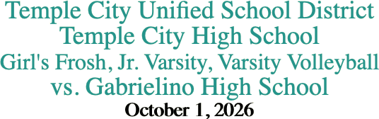 Temple City Unified School District Temple