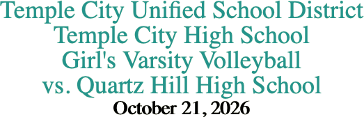 Temple City Unified School District Temple