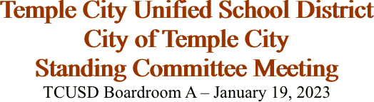 Temple City Unified School District City