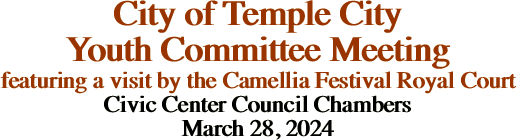 City of Temple City Youth Committee